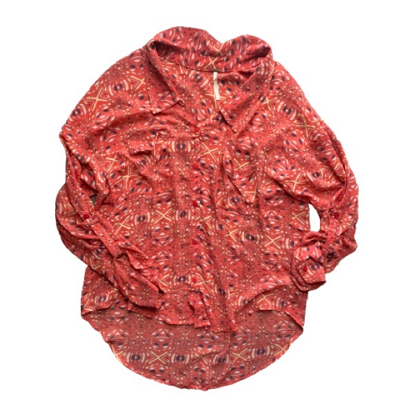 Free People Easy Rider Printed Blouse - Picture 3 of 7